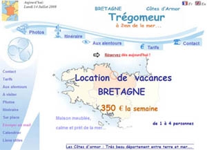 Location saisonniere de vacances maison TREGOMEUR